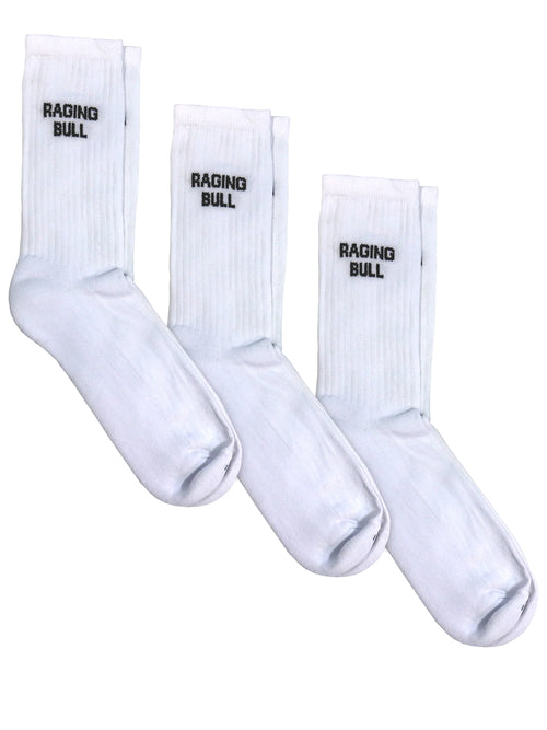 3 Pack Cotton Mix Mens Socks - White