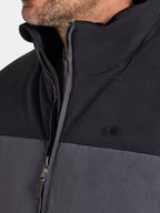 Two Tone Gilet - Black