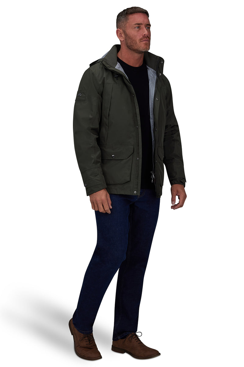 Waterproof Rain Jacket - Khaki
