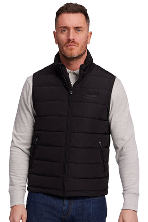 Midweight Quilted Gilet - Black