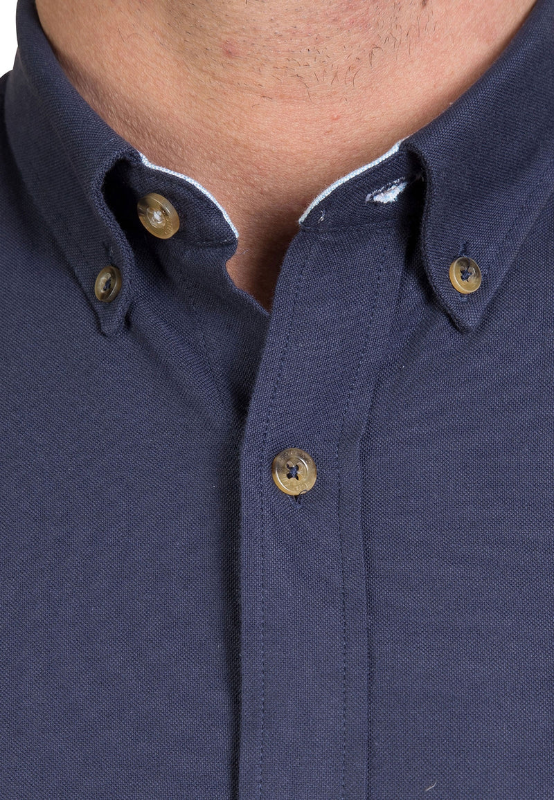 Long Sleeve Classic Oxford Shirt - Navy