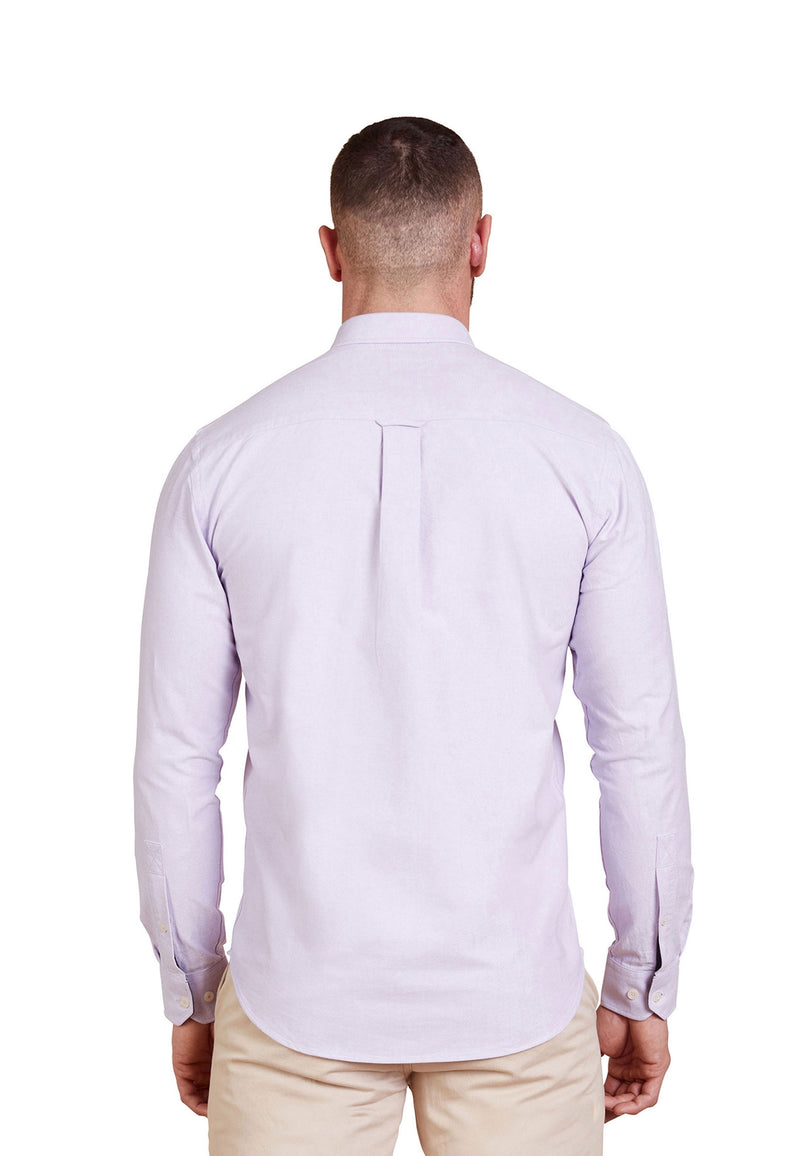 Long Sleeve Classic Oxford Shirt - Purple