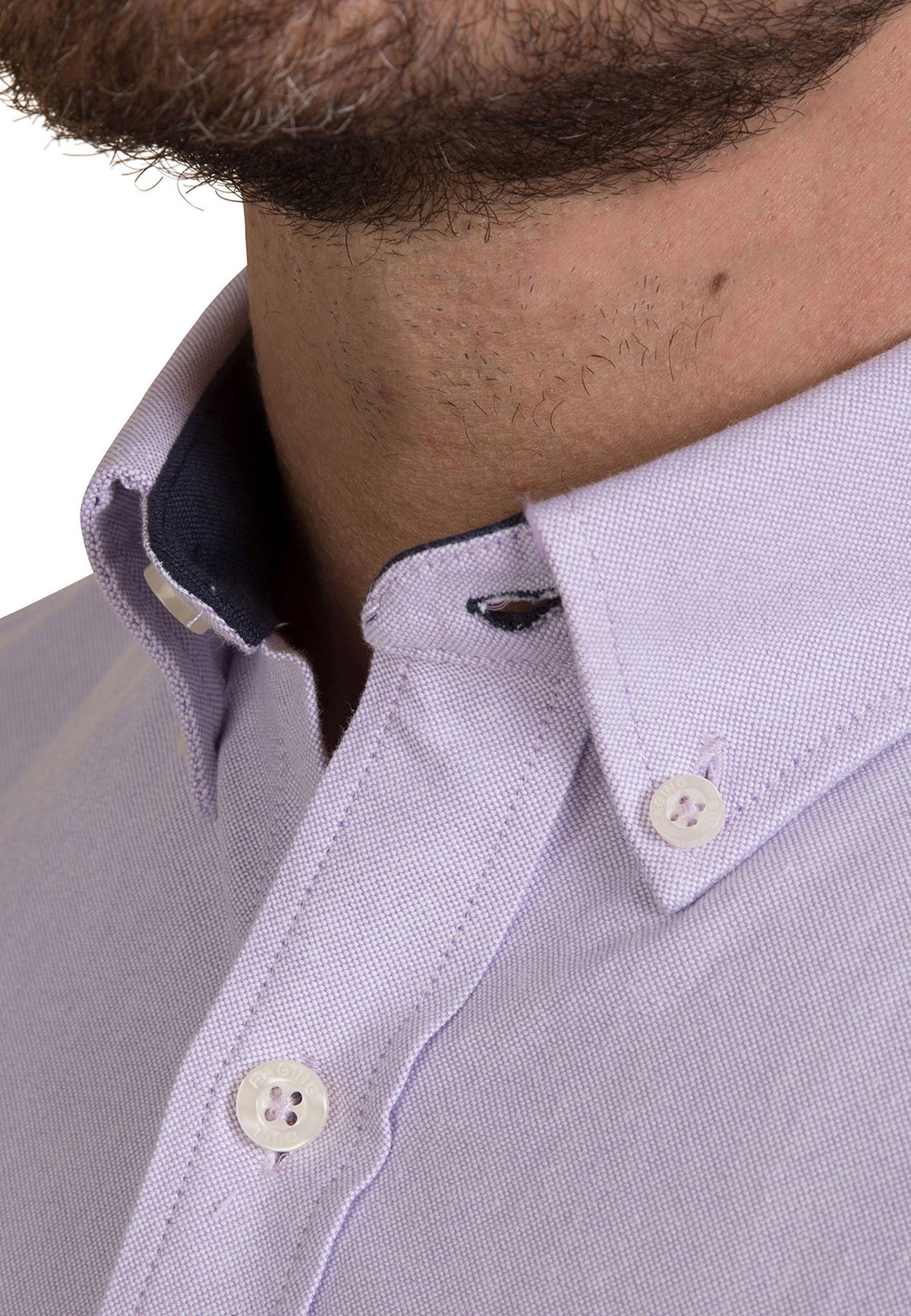 Long Sleeve Classic Oxford Shirt - Purple