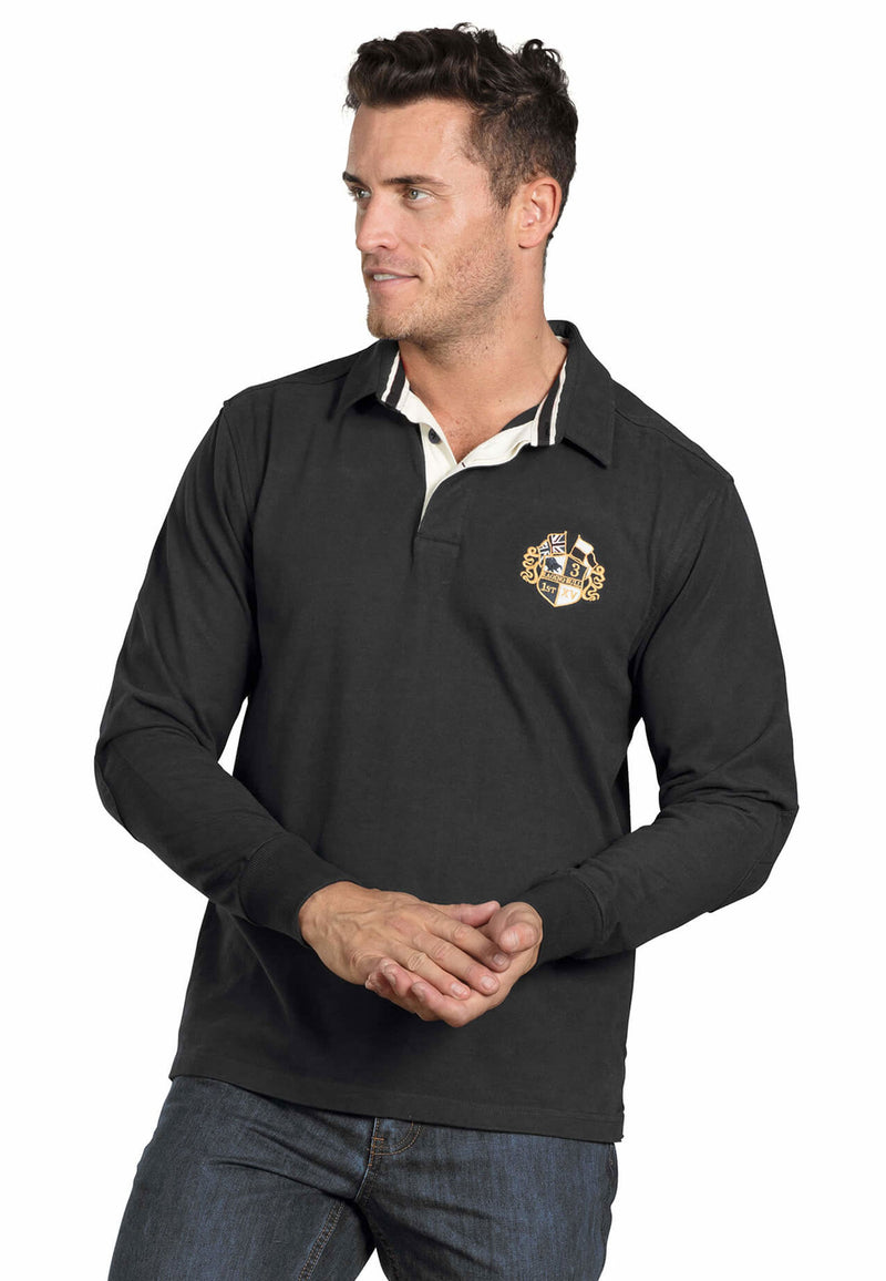Long Sleeve Classic Rugby - Black