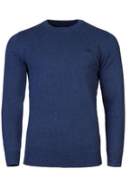 Knitted Cotton/Cashmere Crew Neck - Smart Denim Raging Bull Clothing
