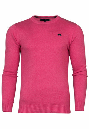 Knitted Cotton/Cashmere Crew Neck - Pink