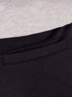 Stretch Waist Jersey Cargo Short - Black