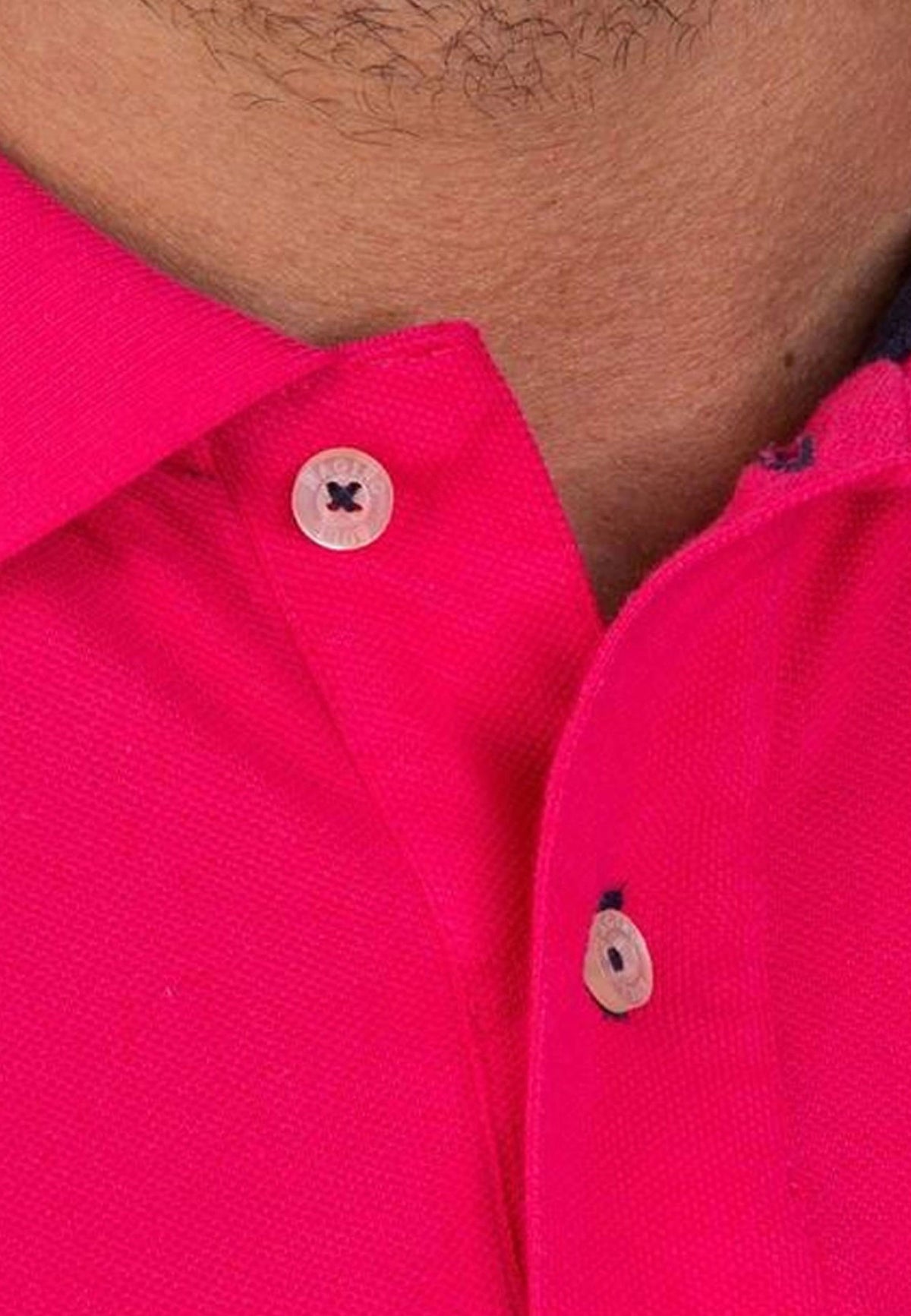 Classic Organic Polo - Vivid Pink