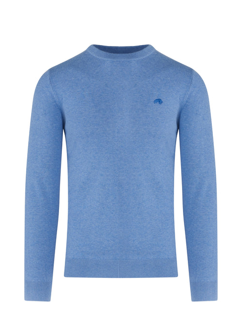 Lightweight Crew Neck Jumper - Sky Blue