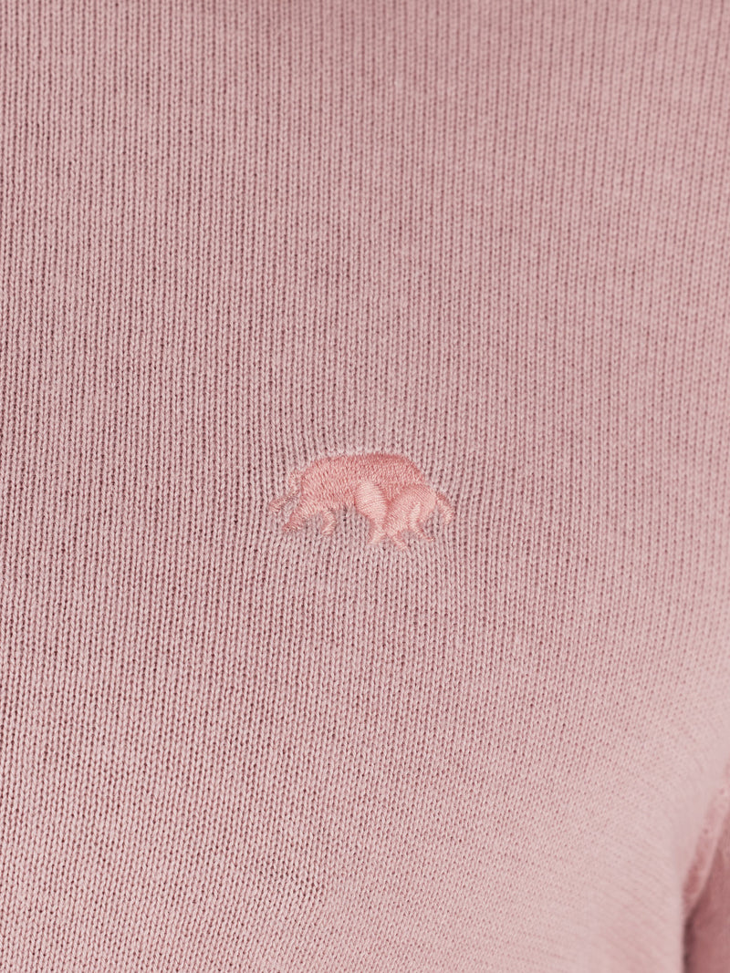Lightweight Crew Neck Jumper - Pink