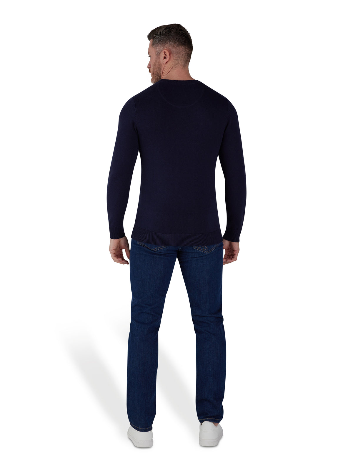 Lightweight Crew Neck Jumper - Navy