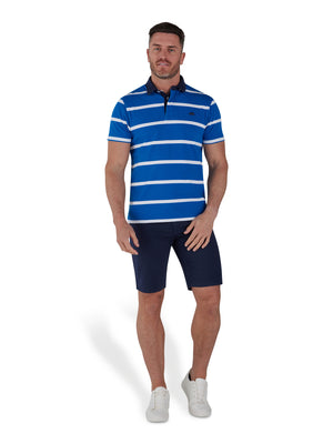 Fine Stripe Rugby - Cobalt Blue