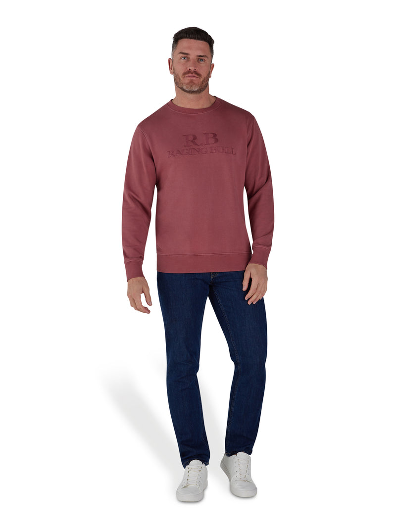 Rb Stitch Crew Neck Sweat - Rose