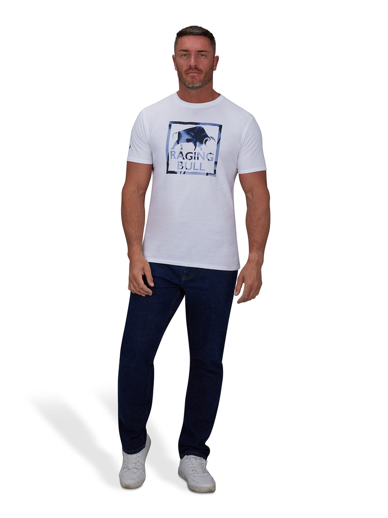 Palm Tree Bull T-Shirt - White