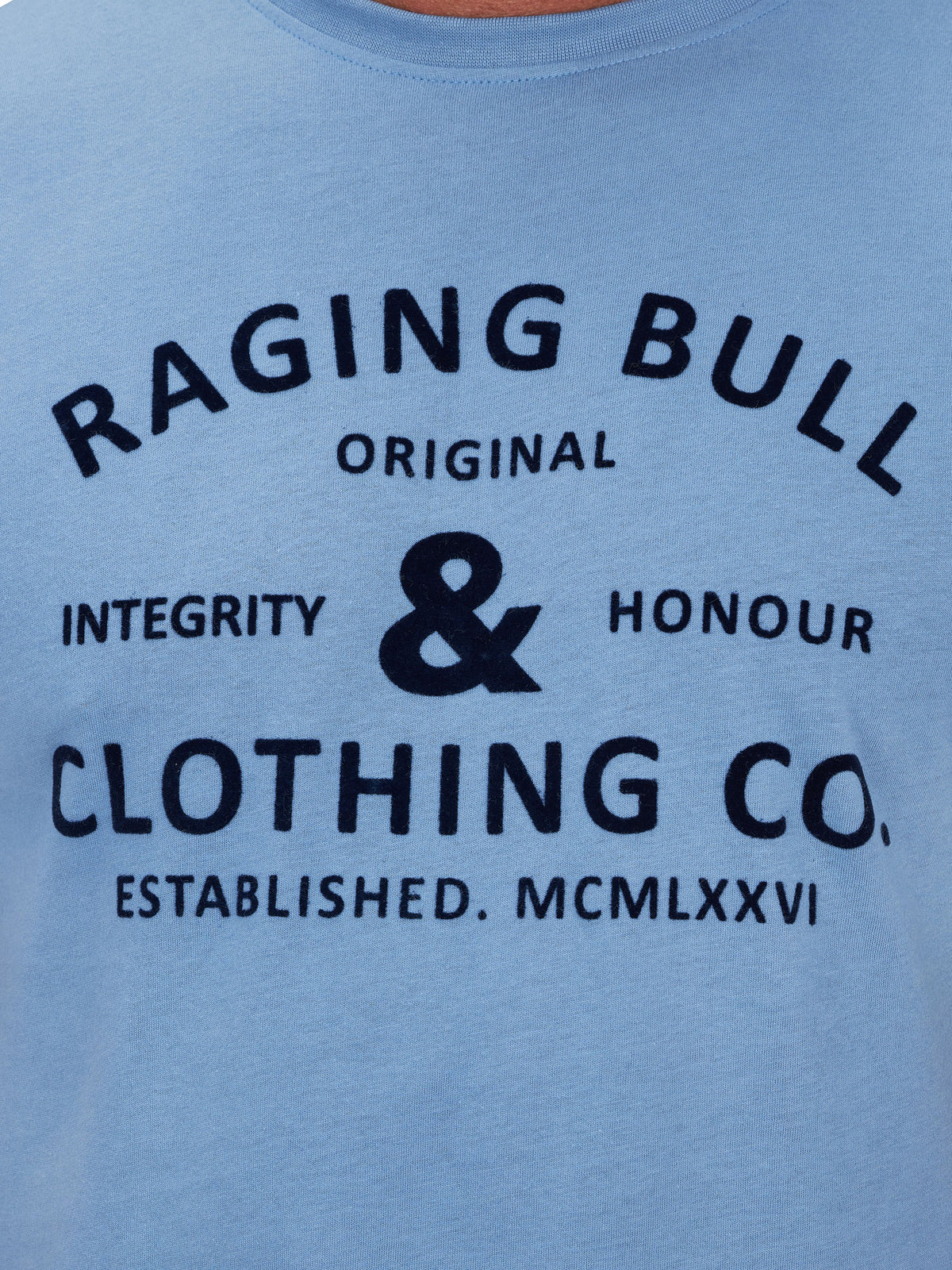 Flock Integrity And Honour T-Shirt - Chambray