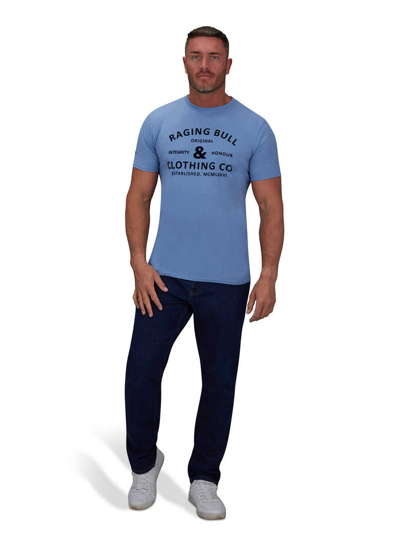 Flock Integrity And Honour T-Shirt - Chambray