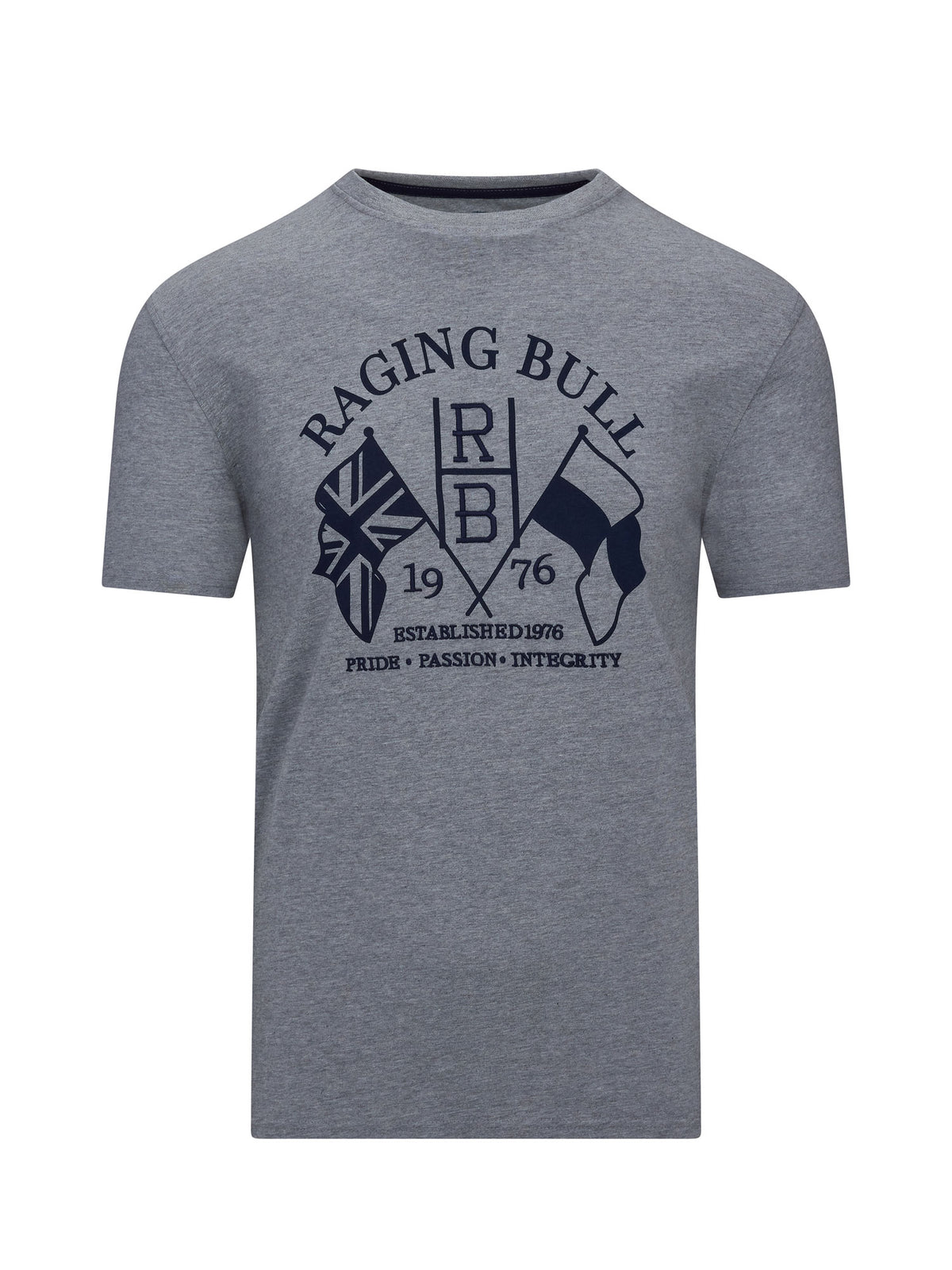 Flags T-Shirt - Grey Marl