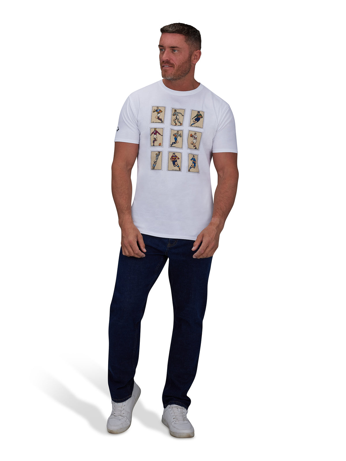 Vintage Rugby Cards T-Shirt - White
