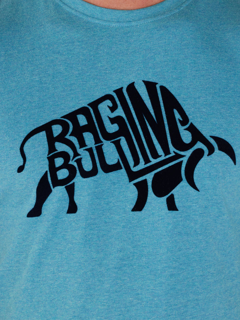 Flock Bull T-Shirt - Turquoise