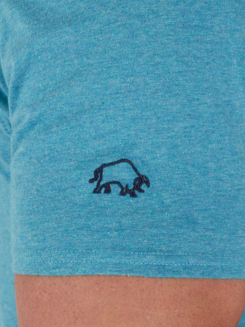 Flock Bull T-Shirt - Turquoise