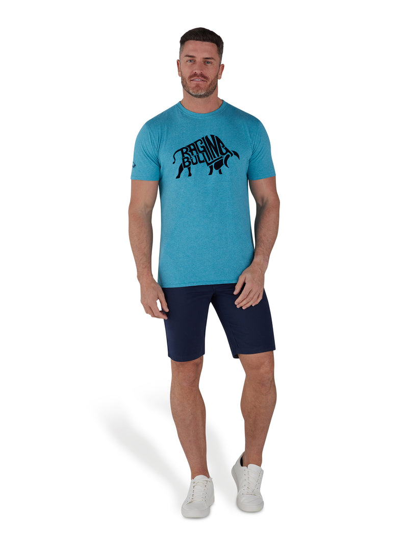 Flock Bull T-Shirt - Turquoise