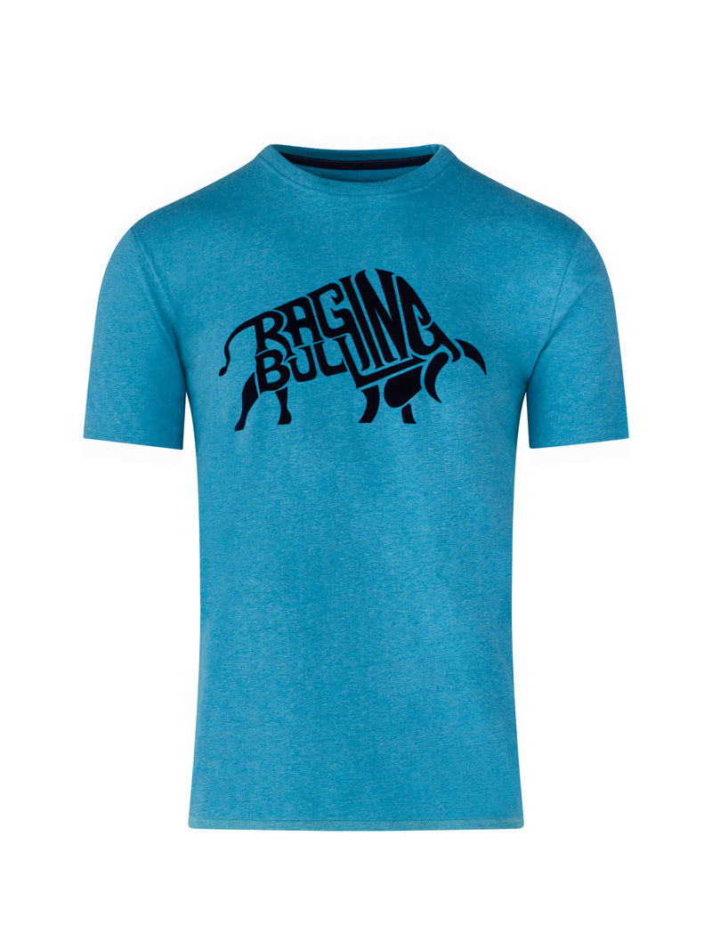 Flock Bull T-Shirt - Turquoise